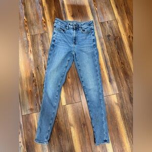American Eagle Outfitters Women's Light Blue Skinny Jeans